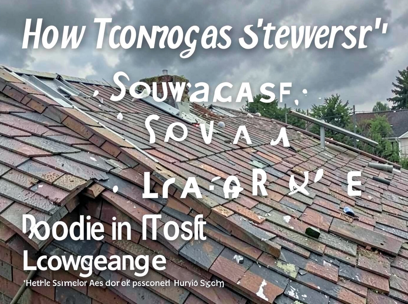 How Tornadoes and Severe Storms Damage Roofs in Lawrence